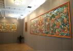 Nov. 17, 2016 -- An exhibition displaying some 80 pieces of thangka, a traditional Tibetan painting genre with Buddhism theme on cotton or silk pieces, lifted its curtain on Wednesday at the Cultural Palace of Nationalities in Beijing. [Photo provided to China Daily]