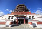 Nov. 30, 2016 -- Southeast Tibetan Cultural Heritage Museum, is also called Nyang Pavilion, due to its location beside the Nyang River. The Nyang Pavilion, the five-story tower building, with a height of 39 meters and the floor area of over 2,800 square meters, is in Southeast Tibetan Cultural Expo Park, in Nyingchi City, Tibet Autonomous Region of southwest China. 