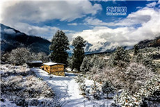 Tibet’s Bome embraces first snow this winter