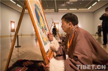 Thangka artworks exhibited at national museum