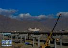 Jan. 11, 2017 -- The southern section of the ring road under construction in Lhasa, Tibet. [Photo: Xinhua]