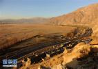 Jan. 11, 2017 -- The north section of the Lhasa ring road, in Tibet, has been put into trial operation. The road links Lhasa Gongkar Airport in the south with three highways, and also crosses the Qinghai-Tibet Railway. [Photo: Xinhua]