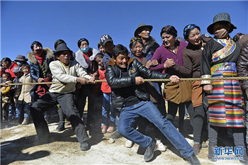 Chinese New Year celebrations held at Nyemo County, Tibet