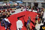 March 29,2017--Villagers celebrate Serfs` Emancipation Day in Zhangmai Village of Bayi Township of Nyingchi, southwest China`s Tibet Autonomous Region, March 27, 2017. People here celebrated Serfs` Emancipation Day. March 28 was designated as the day to mark the freeing of 1 million people, or 90 percent of the region`s population at that time, from the feudal serf system in 1959. (Xinhua/Zhang Rufeng)