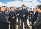 May 8,2017--Wu Yingjie, Party chief of southwest China`s Tibet Autonomous Region, come sto Konggar County and Chanang County, Lhoka, to carry out an on-site inspection of the farmland water conservancy project. [Photo/Xizang Daily]