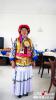 June 27,2017--A Tibetan woman working on traditional Tibetan gowns