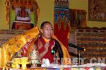 Aug.3,2017--The Panchen Lama recites sutras and prays at the Xingfu Nursing Home.