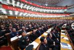 October 18, 2017 -- The Communist Party of China (CPC) opens the 19th National Congress at the Great Hall of the People in Beijing, capital of China, Oct. 18, 2017. (Xinhua/Ma Zhancheng)