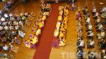 Oct. 30, 2017 -- Thutop Sengge Lama, head of the delegation from the High-level Tibetan Buddhism College of China holds the prayer rituals of Tibetan Buddhism at the prayer meeting held in Kaohsiung, China’s Taiwan.