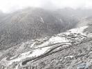 Nov. 16, 2017 -- Photo taken on Nov. 5, 2017 shows the snow-covered Yading Village in Yading Nature Reserve in Daocheng County of Tibetan Autonomous Prefecture of Garze, southwest China`s Sichuan Province. Yading is a national level reserve famous for its abundant natural resources. It is a mountain sanctuary and major Tibetan pilgrimage site comprising mountains, with the highest peak at 6,032 meters above sea level. (Xinhua/Jiang Hongjing)
