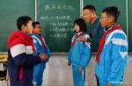 Dec. 1, 2017 -- Teacher Zu Fengguo from north China`s Tianjin gives a math class to pupils at a primary school in Lhasa, capital of southwest China`s Tibet Autonomous Region, Nov. 29, 2017. Education quality of the region has seen great improvement since a program, in which excellent teachers from other places support the region through education, was launched in 2016. (Xinhua/Zhang Rufeng)