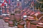 Dec. 12, 2017 -- Copper cooking pots 1995.[Photo by Bruce Connolly/chinadaily.com.cn]
