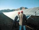 Dec. 14, 2017 -- Workers of the solar photovoltaic power station of Shigatse City are checking solar energy equipment. [China Tibet News/Tashi Dondrup]