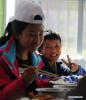 Dec. 26, 2017 -- Children have lunch at the canteen of a orphanage in southwest China`s Tibet Autonomous Region, Oct. 14, 2017. By the end of 2017, the region has established 11 orphanages with 5,711 orphans being adopted. (Xinhua/Jigme Dorje) 