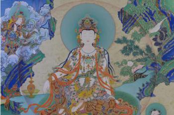 Tibetan thangka painting on show in Beijing