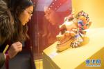 Jan. 16, 2018 -- 117 pieces of cultural relic treasures from Tibet Museum, the Potala Palace and Norbulingka in southwest China’s Tibet were recently displayed in the West Lake Gallery in Hangzhou, East China’s Zhejiang Province. And the exhibition will last until April 15, 2018. [Photo/Xinhua]