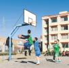 Jan. 19, 2018 -- Photo shows pupils are playing basketball in southwest China`s Tibet during their winter holidays. To enjoy their two-month winter holiday, some pupils choose to study dancing, some choose to learn calligraphy or painting, and some others choose to take exercises or read to spend their time.