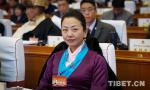Jan. 29, 2018 -- Photo shows a member of the 11th Tibet Autonomous Region Committee of the Chinese People`s Political Consultative Conference (CPPCC) to the first session of the 11th CPPCC Tibet Autonomous Region Committee, which is opened in Lhasa, capital city of southwest China`s Tibet, on Jan. 23.