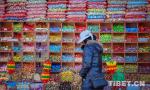Feb. 6, 2018 -- Photo shows candy of different kinds in the New year market in Zetang Township, Shannan City, southwest China`s Tibet.