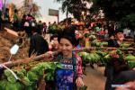 Feb. 11, 2018 -- File photo taken on Feb. 13, 2016 shows a girl of Miao ethnic group carrying food for lunch in Ma`an Village, southwest China`s Guizhou Province. As a country with 56 ethnic groups, China unfolds its charm of diversification during the Spring Festival. Spring Festival, or better known as Chinese Lunar New Year, is the most important festival for all Chinese, which has a history of more than 4,000 years. It is an occasion for home returning, New Year goods preparing, celebrating, and foremost, family reunion. (Xinhua/Zhang Qi)
