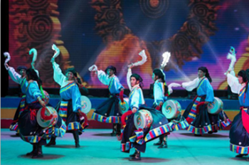 Traditional songs and dances staged to greet the New Year