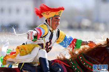 Equestrian performance held in Lhasa to celebrate Tibetan New Year