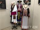 Mar. 2, 2018 -- Photo shows costumes in relation to the Pema Tibetan are displayed at an exhibition held at the Cultural Palace of Nationalities in Beijing, capital of China, from Feb. 23 to 28.