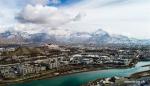 Mar. 19, 2018 -- Photo taken on March 18, 2018 shows the snow-covered Lhasa City, southwest China`s Tibet Autonomous Region. Lhasa saw a snowfall from Saturday to Sunday.(Xinhua/Jigme Dorje)