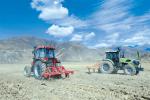 April 23, 2018 -- Villagers of Mochong Village, Thangkya Town, Maizhokunggar County are ploughing the land with modern machinery. [China Tibet News/Tenzin, Luoke]