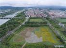 May 12, 2018 -- Aerial photo taken by drone shows the new Beichuan County, southwest China`s Sichuan Province, May 10, 2018. Beichuan was one of the worst-hit areas when a catastrophic earthquake struck Sichuan`s Wenchuan County on May 12, 2008. Beichuan County later was rebuilt in a new location. Now about 35,000 people live in the new county. (Xinhua/Jiang Hongjing)