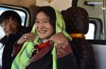 June 19. 2018 -- Villagers sit in a coach which will carry them from Nyima County of Nagqu to a new settlement in Lhasa during a relocation program with environmental purposes, southwest China`s Tibet Autonomous Region, June 17, 2018. A total of 1,102 residents have been relocated to a new settlement in Lhasa to make their old neighbourhoods accessible to wild animals in the Qiangtang National Nature Reserve. Completed on Monday, the relocation marked the first such program carried out for the sake of environmental protection in areas at high altitudes in Tibet Autonomous Region. (Xinhua/Chogo)
