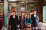 June 21,2018--Tashi Wangdul`s family: (from left) his son, Francis (a Catholic); his daughter-in-law, Yeshe Lhamo (a Buddhist); his wife, Maren (a Catholic); and Tashi Wangdul (a Buddhist).