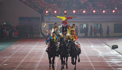 More than 1,200 athletes compete in Tibet traditional sports meet