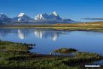 Aug.2,2018--Photo taken on July 27, 2018 shows the scenery of the Doqen Co National Wetland Park in Xigaze, southwest China`s Tibet Autonomous Region. (Xinhua/Li He)