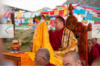 Eleventh Panchen Lama visits Lhamo Lhatso Lake