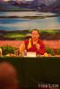 Aug.22,2018--The 11th Panchen Lama speaks at a meeting with religious leaders in Lhoka Prefecture. 
