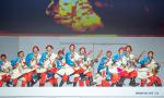 Sept. 10, 2018 -- Artists perform on stage during the Fourth China Tibet Tourism and Culture Expo in Lhasa, capital of southwest China`s Tibet Autonomous Region, Sept. 7, 2018. The five-day expo will last untill Sept. 11. (Xinhua/Dainzin Nyima Choktrul)