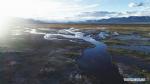 Sept. 28, 2018 -- Aerial photo taken on Sept. 9, 2018 shows the scenery of a wetland in Ngari, southwest China`s Tibet Autonomous Region. The Ngari area has an average altitude of over 4,000 meters above sea level. (Xinhua/Purbu Zhaxi)