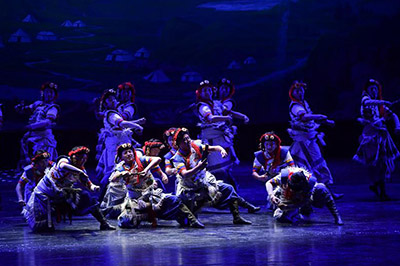 Musical drama presenting intangible cultural heritages staged in China’s Qinghai