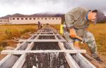 Nov. 8, 2018 -- Photo shows that construction workers are building irrigation canals in Newu Town, Tohlung Dechen District, Lhasa City. (China Tibet News/ Jiang Gai)