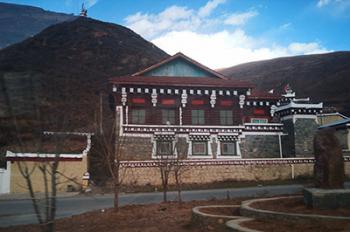 Traditional Tibetan style folk houses