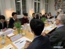 Dec. 18, 2018 -- Losang Jamcan (2nd L), director of the Standing Committee of the Tibet Autonomous Regional People`s Congress, takes part in discussions with experts and scholars from Nordic Institute of Asian Studies at Copenhagen University in Copenhagen, Denmark, on Dec. 14, 2018. A Tibetan delegation of the Chinese National People`s Congress (NPC) visited Denmark from Dec. 13 to 16 and briefed Danish lawmakers and officials on Tibet`s historic achievements in economic and social development. (Xinhua/Fu Yiming)