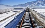 Dec. 24, 2018 -- Photo taken on Dec. 23, 2018 shows a construction site on the Lhasa-Nyingchi section of the Sichuan-Tibet Railway in southwest China`s Tibet Autonomous Region. The Sichuan-Tibet Railway will be the second railway into southwest China`s Tibet Autonomous Region after the Qinghai-Tibet Railway. The line will go through the southeast of the Qinghai-Tibet Plateau, one of the world`s most geologically active areas. (Xinhua/Chogo)