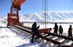 Dec. 24, 2018 -- Workers are seen at a construction site on the Lhasa-Nyingchi section of the Sichuan-Tibet Railway in southwest China`s Tibet Autonomous Region, Dec. 23, 2018. The Sichuan-Tibet Railway will be the second railway into southwest China`s Tibet Autonomous Region after the Qinghai-Tibet Railway. The line will go through the southeast of the Qinghai-Tibet Plateau, one of the world`s most geologically active areas. (Xinhua/Chogo)