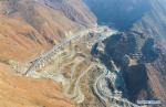 Jan. 1, 2019 -- Aerial photo taken on Dec. 30, 2018 shows a highway linking to the Ya`an-Kangding expressway in Luding County of southwest China`s Sichuan Province. An expressway linking Ya`an and Kangding in southwest China`s Sichuan Province went into trial operation Monday morning, marking the total length of expressways in the province at 7,238 km. The construction of the expressway was completed nine months ahead of schedule. It will be the second highway into the Ganzi Tibetan Autonomous Prefecture of Sichuan after the National Highway 318, which leads to Lhasa, capital of Tibet Autonomous Region, said the provincial department of transportation. The newly completed route will enable passengers to travel from Chengdu to Kangding, capital of Ganzi, in only three and a half hours. (Xinhua/Jiang Hongjing)