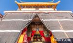 Feb. 1, 2019 -- Photo shows the memorial hall for the stupa of 10th Panchen Erdeni in Tashilhunpo Monastery, Shigatse, southwest China`s Tibet Autonomous Region.
