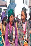 Feb. 14, 2019 -- Photo shows villagers smiling after moving into their new houses in Geding Town of Sakya, Shigatse of southwest China`s Tibet Autonomous Region. [China Tibet News /Zhang Bin]