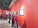 Feb. 22, 2019 -- Visitors enjoying some of the works at the art exhibition. [Photo/Wang Yahui, Wang Xuefei]