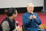 Mar. 4, 2019 -- Director Xie Fei (R) speaks during a conversation in Cairo, Egypt, Feb. 28, 2019. The Song of Tibet (2000) Screening and Conversation with Director Xie Fei was held in Cairo on Thursday. The development of Chinese filmmaking is satisfactory over the past 15 years thanks to government`s reform policies, but it still has a long way to go to attract more audience in China, Chinese renowned filmmaker Xie Fei told Xinhua in an interview in Cairo. His film Song of Tibet, a production screened on China in year of 2000, was shown in the Chinese Cultural Center in Cairo on Thursday in the presence of dozens of audiences, including Egyptian students learning Chinese language, journalists and other visitors. Xie has been chosen as the chief juror of Egypt`s 2019 Sharm el-Sheikh Asian Film Festival that will kick off on Saturday with China as the guest of honor. (Xinhua/Wu Huiwo)