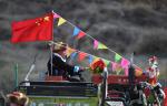 Mar. 18, 2019 -- People attend a ceremony marking the start of spring plowing at Menzhonggang Village in Shannan City, southwest China`s Tibet Autonomous Region, March 16, 2019. (Xinhua/Chogo)